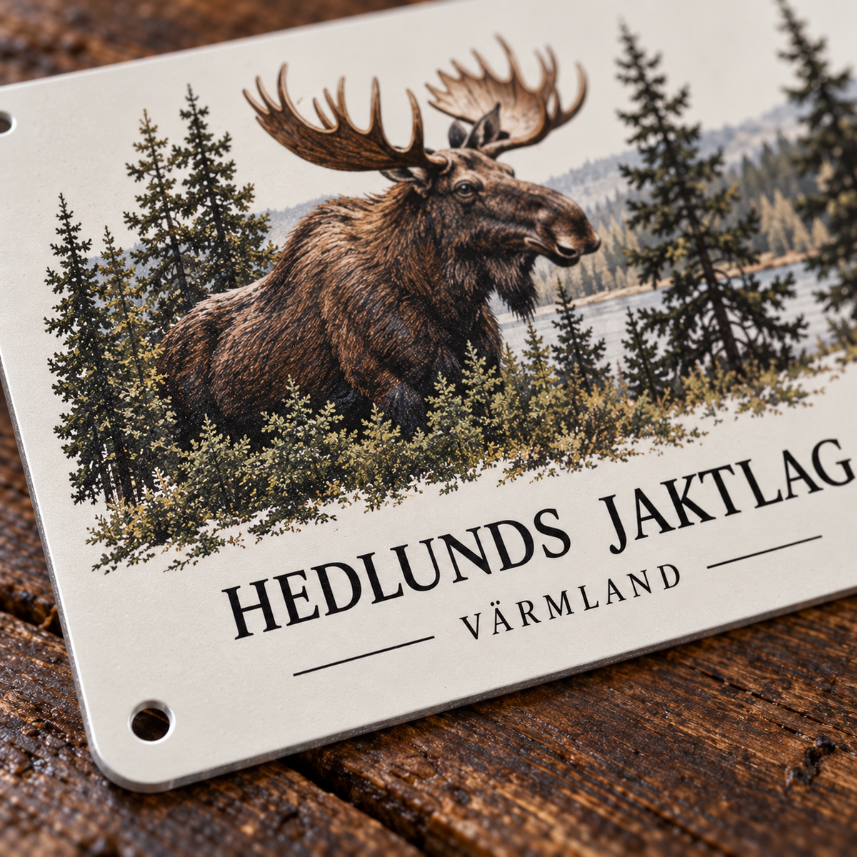 Personlig skylt för jägaren
